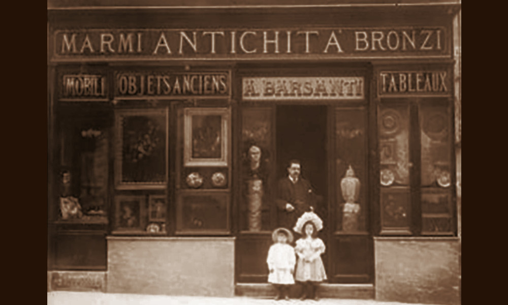 Bottega di Alfredo Barsanti. Via Sistina, 1906-1906