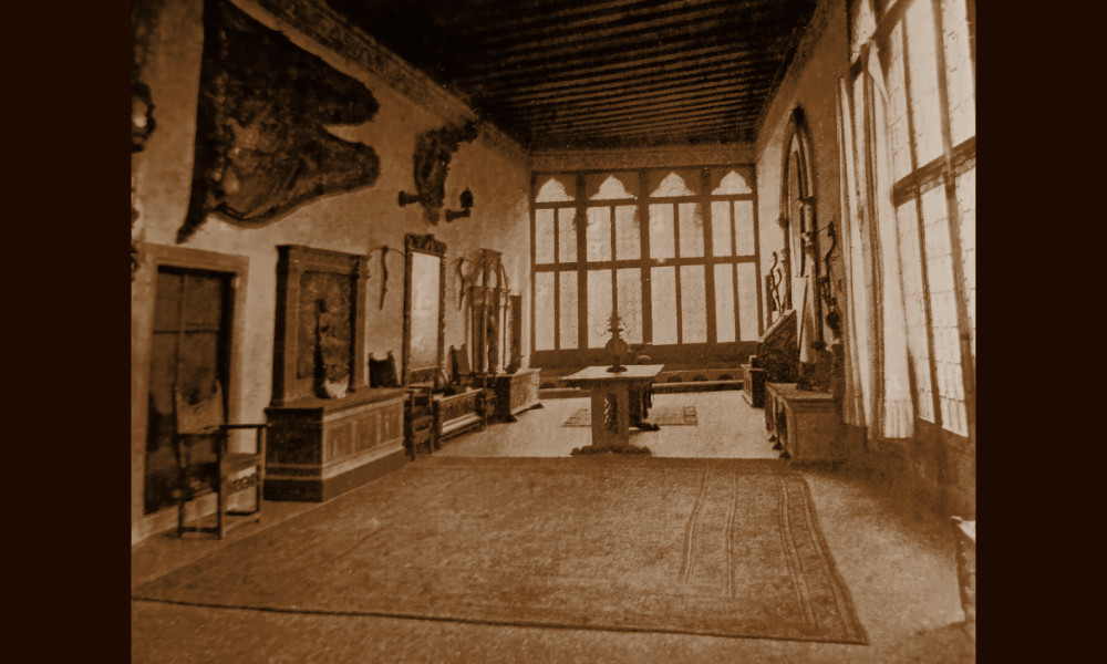 Sala d'ingresso di Palazzo Soranzo Van Axel (foto Alinari, 1922-1923)