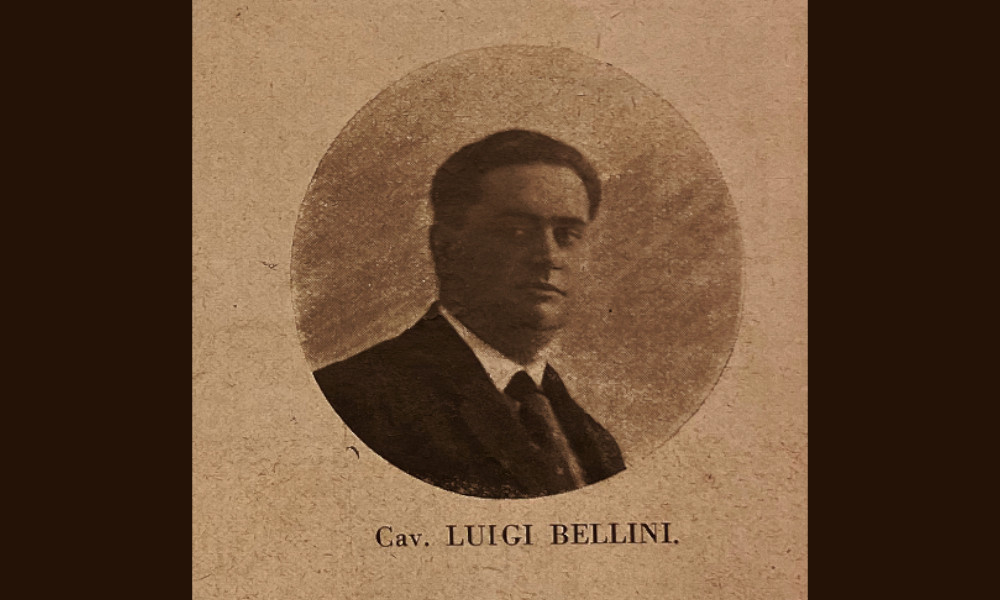 Luigi Bellini. Illustrazione tratta dalla rivista "L'Antiquario" del 1926