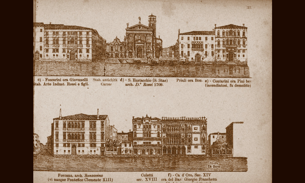 La galleria Carrer da "Der Grosse Canal in Venedig", 1890