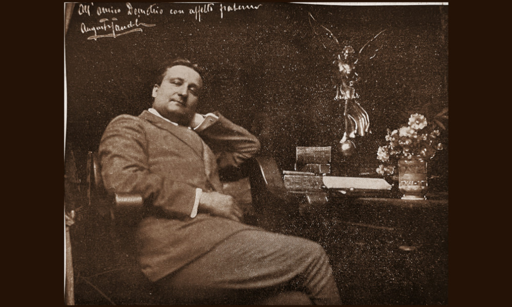 Augusto Jandolo, foto tratta dalla rivista "L'Antiquario"del 1913