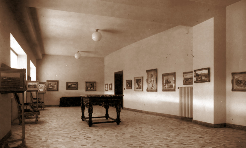 Interni dello Studio d'Arte Palma a Roma