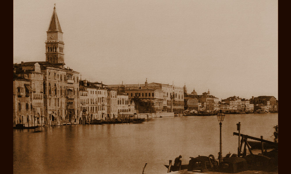 Mariano Fortuny y Madrazo, Veduta da Punta della Dogana (con Palazzo Dandolo), Venezia, 1907